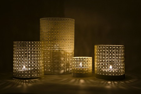 Craft Ideas August on These Easy Luminaries Are Made With Perforated Metal Sheets  Normally